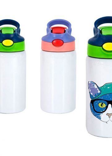 Botella personalizada para niños de acero inoxidable con tapa 400 ml Creativa Aceper