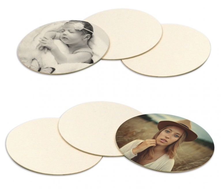 Posavasos De Cartón Natural Personalizados - Imagen 2