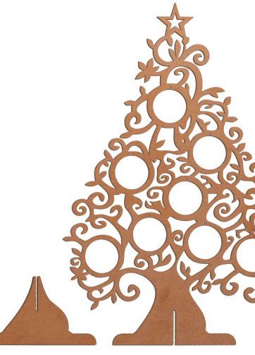 árbol de navidad de madera