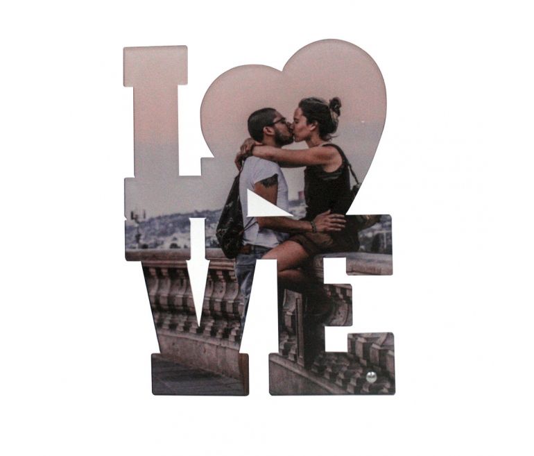 Portafotos De Metacrilato Love