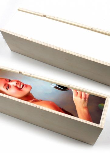 Caja de madera para vino