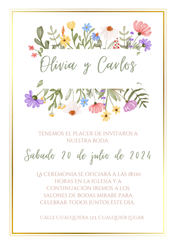 invitación de boda