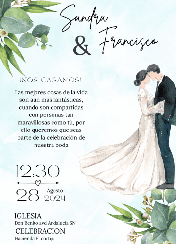 invitación de boda