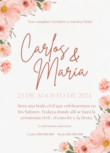 invitación de boda