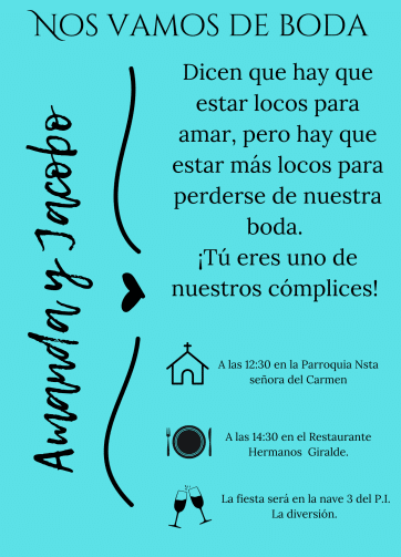 invitación de boda